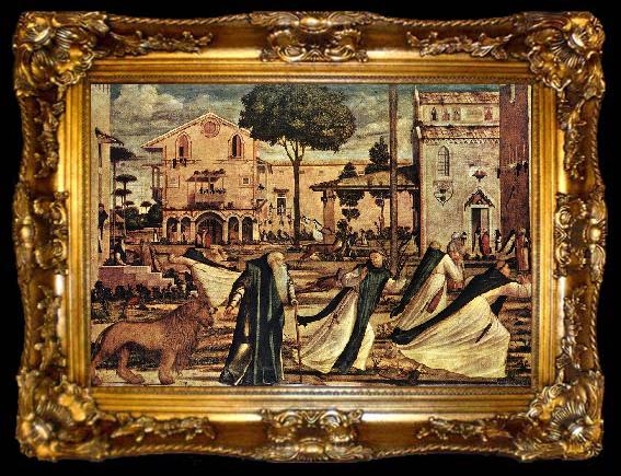 framed  CARPACCIO, Vittore St Jerome and the Lion dsf, ta009-2